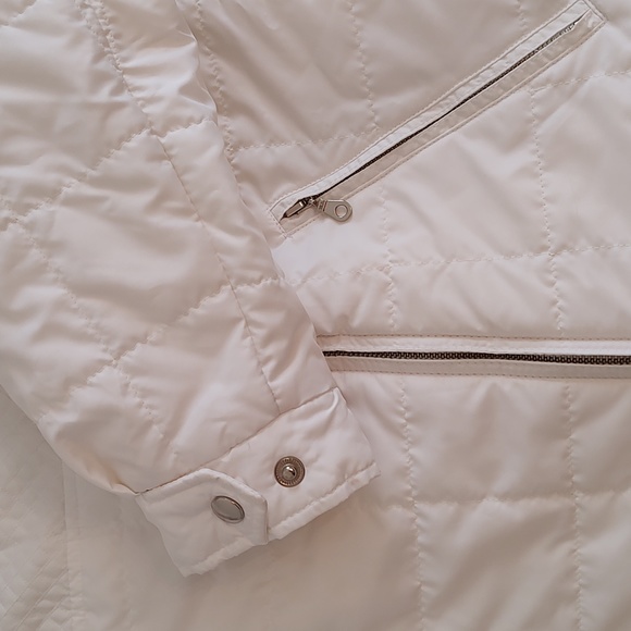 Gallery Womens White on White Embroidered / Quilted Jacket Size M - Picture 6 of 11